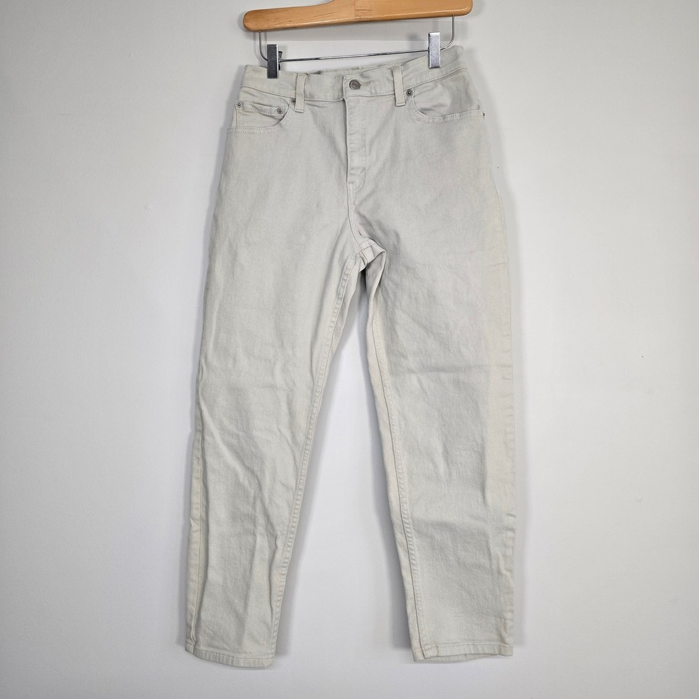 Levi's 550 Relaxed Fit Jeans Women 6 Reg Off White Tapered‎ Leg Vintage 90s
